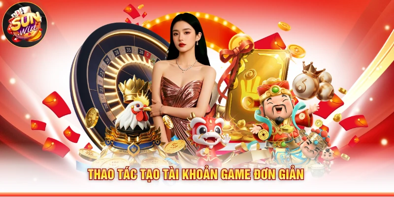 Thao tác tạo tài khoản game đơn giản