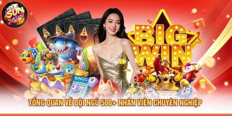Tổng quan về đội ngũ 500+ nhân viên chuyên nghiệp
